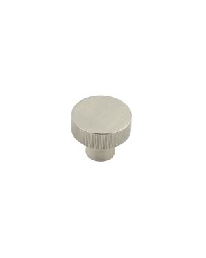 Thaxted Line Knurled Cupboard Knob - Satin Nickel