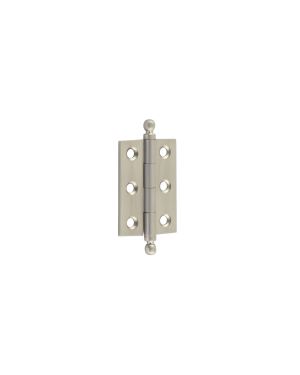 Hoxton 2" (50mm) Finial Cabinet Hinge - Satin Nickel