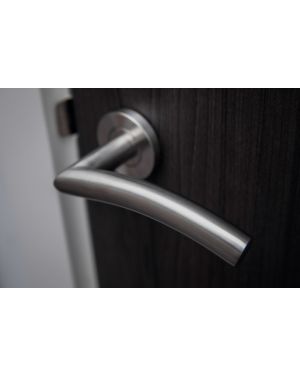 Iller Lever On Rose - Stainless Steel