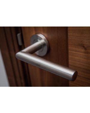 Isar Lever On Rose - Stainless Steel