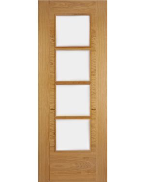 Iseo K4514 Oak Frosted 4-Light (Made to Measure)