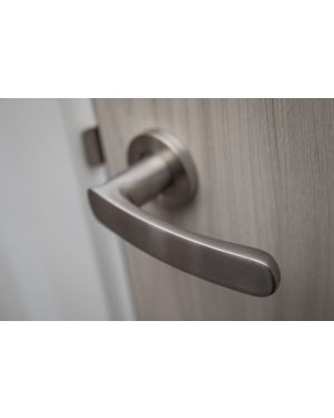Kinzig Lever On Rose - Stainless Steel