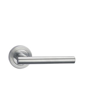 Kivu Lever On Rose - Satin Chrome
