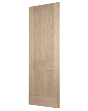 Shaker 4-Panel Oak Fire Door (FD30)