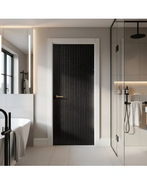 Leon Black Fire Door (FD30 - Made to Measure)