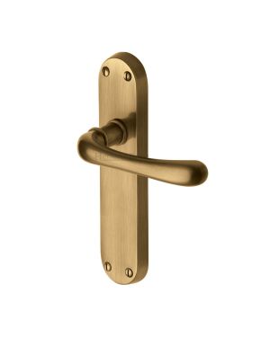 Heritage Brass Door Handle Lever Latch Luna Design Antique finish
