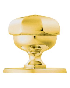 Edwardian Centre Knob - Stainless Brass