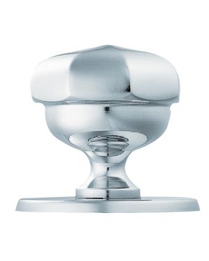 Edwardian Centre Knob - Polished Chrome