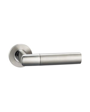 Main Lever On Rose - Stainless Steel