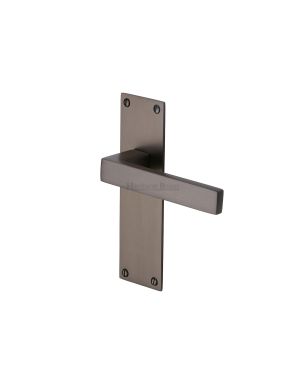 Heritage Brass Door Handle Lever Latch Metro Design Matt Bronze finish