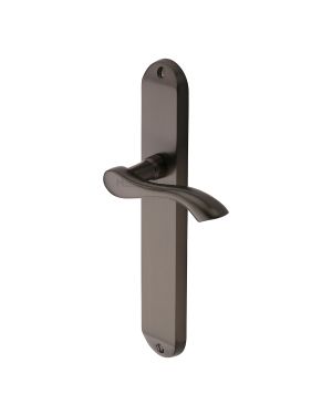 Heritage Brass Door Handle Lever Latch Algarve Long Design Matt Bronze finish