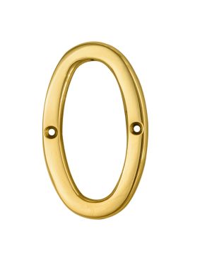 Traditional Numerals - Polished Brass