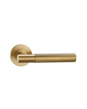 Nairobi Lever Handle Pair - Satin Brass