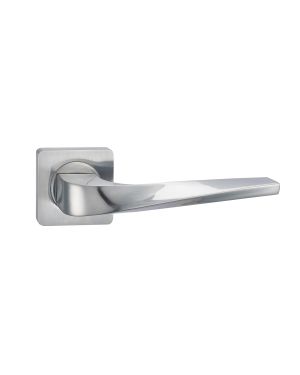 Niagra Lever On Square Rose - Satin Chrome