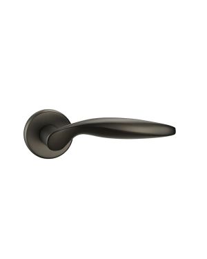 Obliquo Lever Handle Pair - Dark Bronze Anthracite