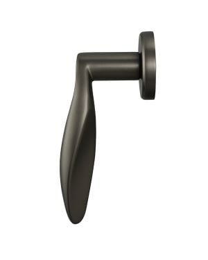 Obliquo Lever Handle Pair - Dark Bronze Anthracite