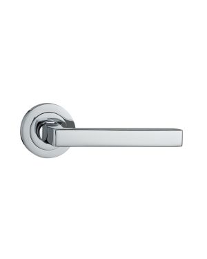 Onega Lever Handle Pair - Polished Chrome