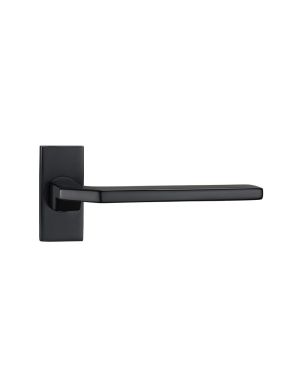 Oslo Lever Handle Pair - Satin Black