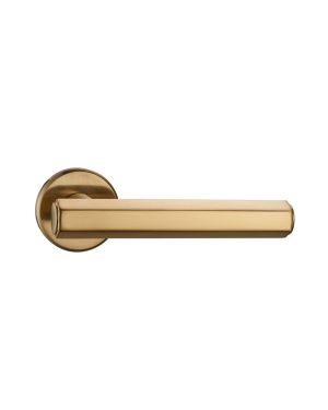 Ossuto Lever Handle Pair - Satin Brass