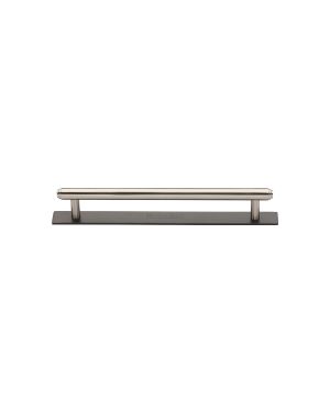 Heritage Brass Cabinet Pull Step Design with Plate 96mm CTC Matt Bronze/Satin Nickel Finish
