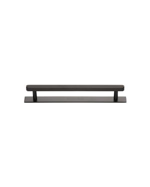 Heritage Brass Cabinet Pull Hexagonal Design with Plate 96mm CTC Matt Bronze Finish