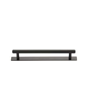 Heritage Brass Cabinet Pull Knurled Design with Plate 128mm CTC Matt Bronze Finish