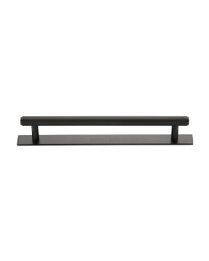 Heritage Brass Cabinet Pull Knurled Design with Plate 160mm CTC Matt Bronze Finish
