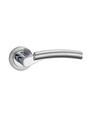 Polaris Lever On Rose - Polished & Satin Chrome