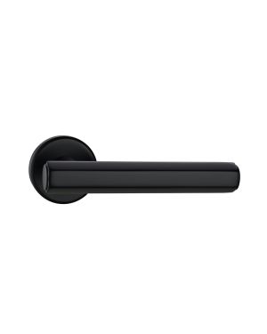 Poligono Lever Handle Pair - Midnight Black