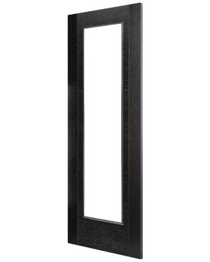 Pollino Black 1-Light Fire Door (FD30 - Made to Measure)
