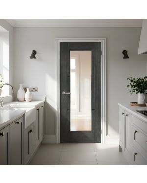 Pollino Grey 1-Light Fire Door (FD30 - Made to Measure)