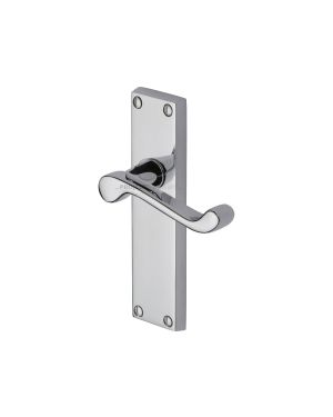 Project Hardware Door Handle Lever Latch Malvern Design Polished Chrome finish