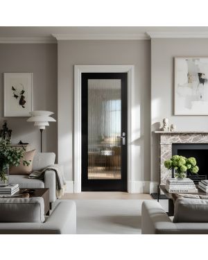 Pullman Black 1-Light Reeded (Made to Measure)