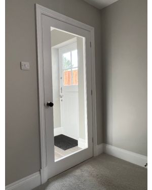Shaker 1-Light White Fire Door (FD30)