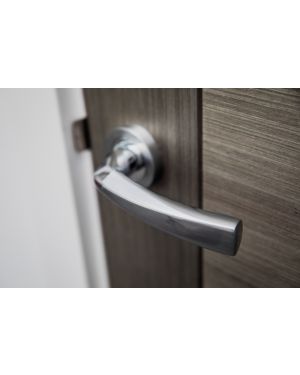 Rigel Lever On Rose - Polished & Satin Chrome