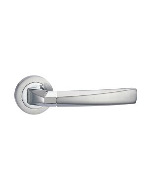Rigel Lever On Rose - Polished & Satin Chrome