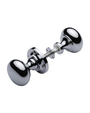Heritage Brass Victoria Rim Knob Polished Chrome finish&nbsp;(Suitable with Rim Locks only)