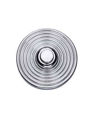 Heritage Brass ReededBell Push Polished Chrome finishUK Registered Design Number 6229240