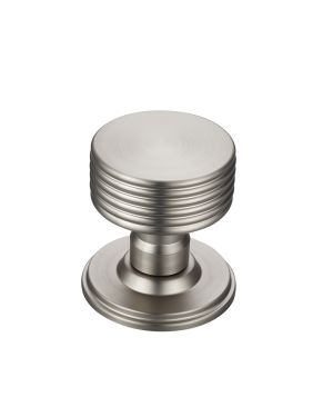 Scanalato Door Knob - Cool Brushed Nickel