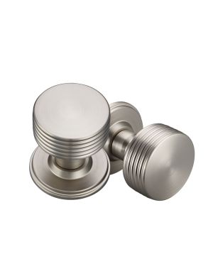 Scanalato Door Knob - Cool Brushed Nickel