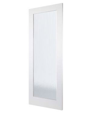Shaker 1-Light White Reeded (Made to Measure)