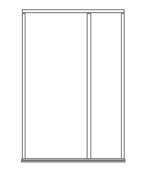 Oak External Single Door Frame with Right Handed Sidelight