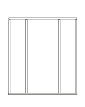 Oak External Single Door Frame with Double Sidelights