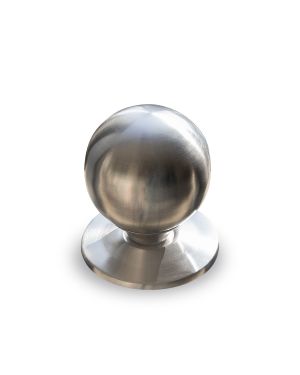 Round Centre Door Knob - Stainless Steel (EOL)