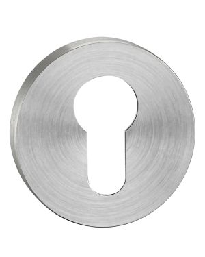 Knurled Satin Stainless Steel Euro Escutcheon (EOL)