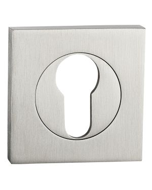Satin Stainless Steel Square Euro Escutcheon (EOL)