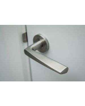Tauber Lever On Rose - Stainless Steel