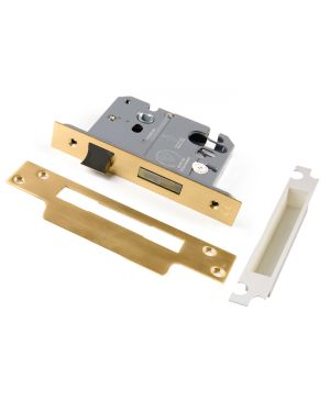 3" (76mm) Heavy Duty Euro Sashlock - Satin Brass