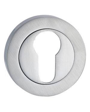 Satin Chrome Euro Escutcheon (RR)