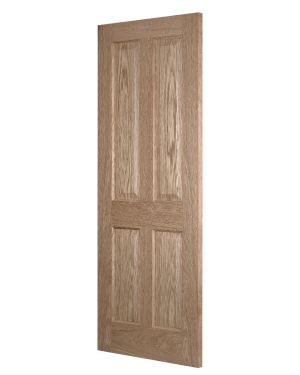 Trent 4-Panel Oak Fire Door (FD30 - Made to Measure)